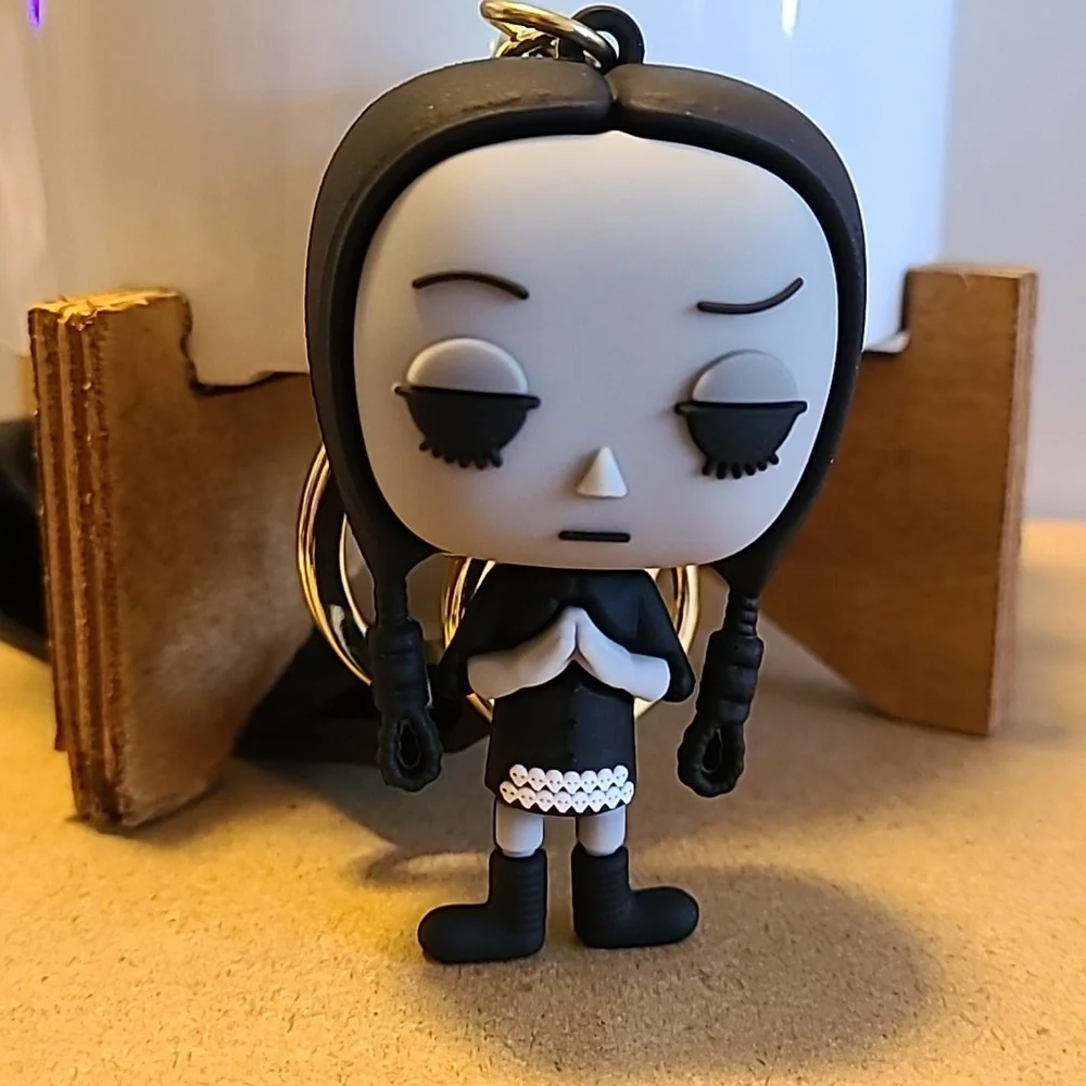 Unbranded Wednesday Addams Family Keychain NEW Unisex Collectible Keys Home Auto